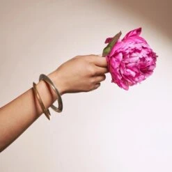 Cosmic Bangle – Recycled Brass