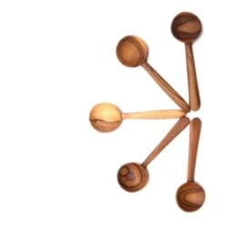 Olive Wood Long Handled Coffee Spoon -Household Decoration Shop AARVEN Olive Wood Long Handled Coffee Spoon Group