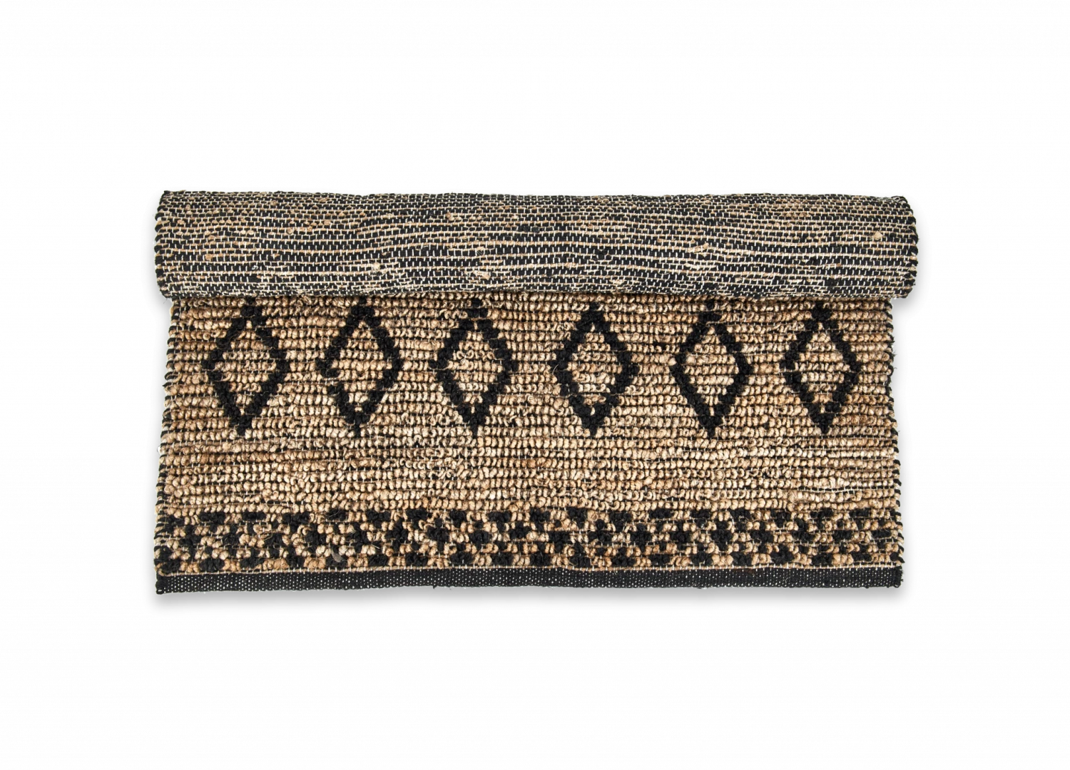 Ambara Jute Rug – Black And Natural 1 Ambara Jute Rug – Black And Natural
