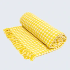 Tanzanian Sunshine Yellow Throw