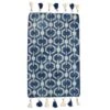 Honeycomb Pattern Indigo Blue Rug