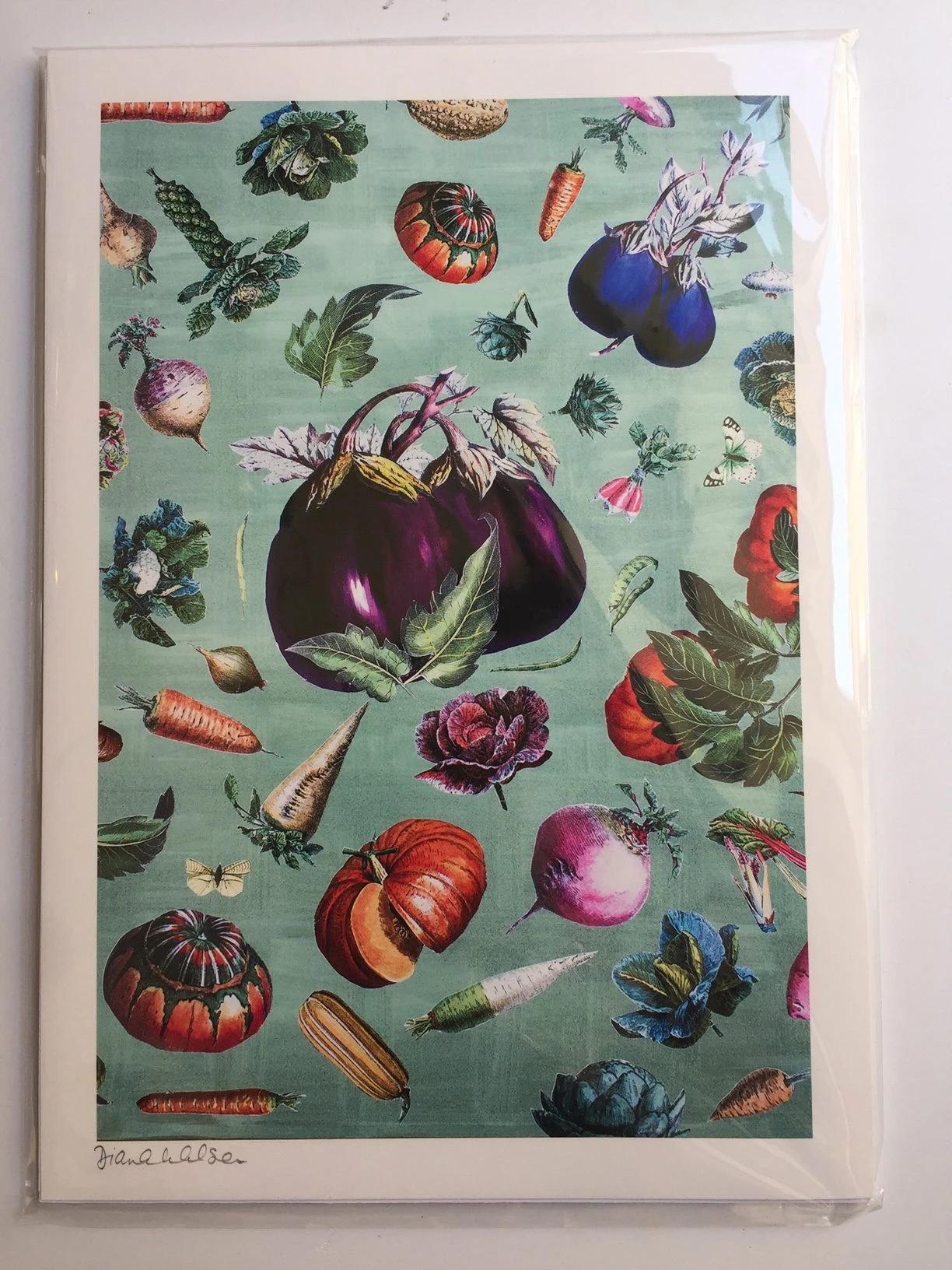 Aubergine A4 Art Print 1 Aubergine A4 Art Print