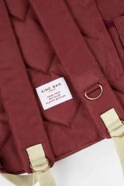 Medium Hackney Sustainable Backpack – Burgundy -Household Decoration Shop Backpack medium burgundy detail image Kind Bag Co