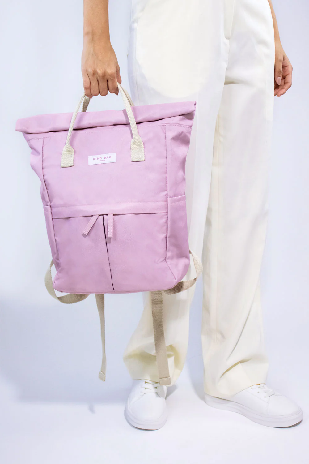 Medium Hackney Sustainable Backpack – Pink 4 Medium Hackney Sustainable Backpack – Pink - Image 4