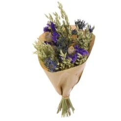 Dried Flower Bouquet – Naturals With Blue – Provence
