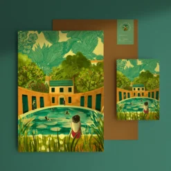 Cleveland Pools A3 Art Print 5 Cleveland Pools A3 Art Print -Household Decoration Shop Bath Cleveland Pool A3 Art Print and card Emy Lou Holmes