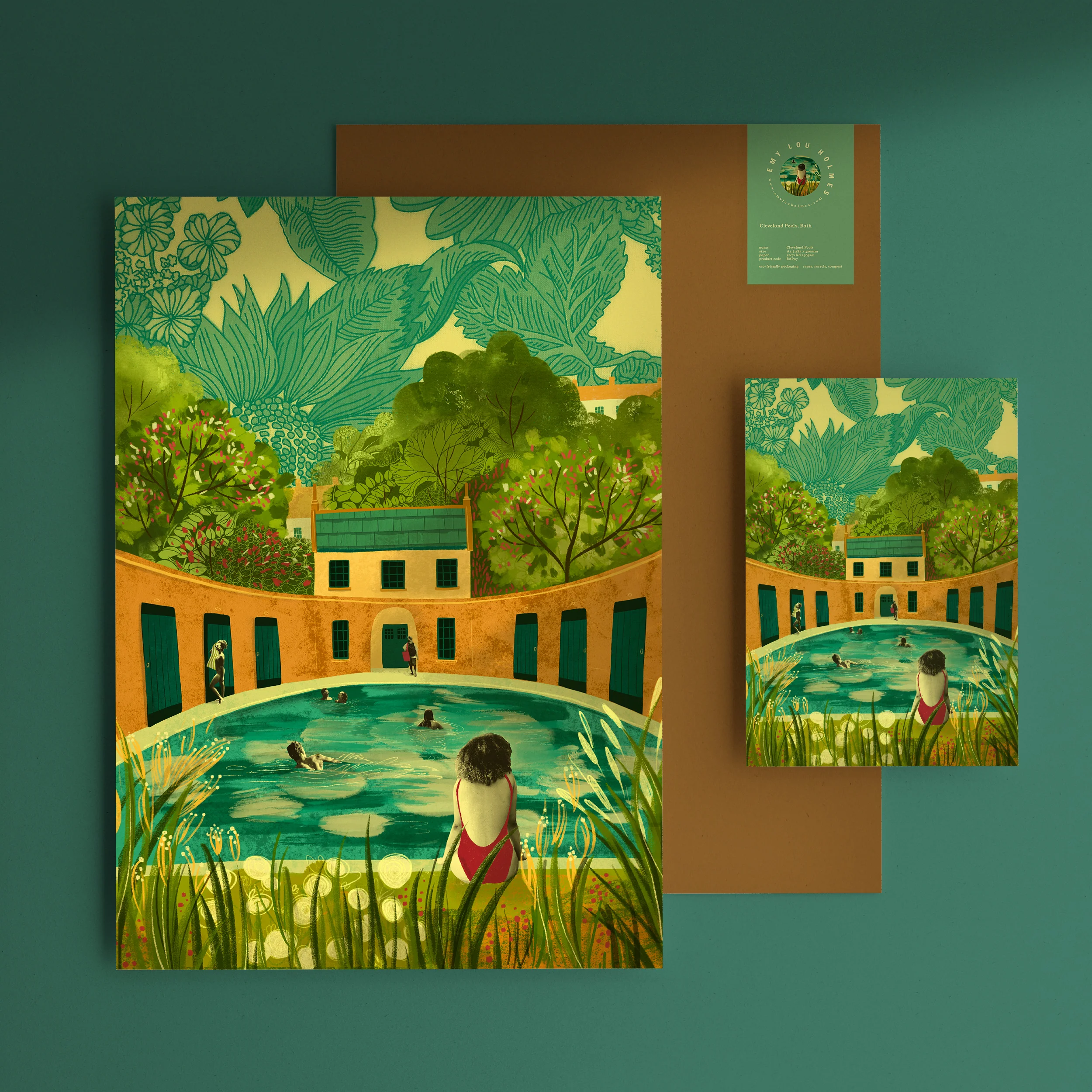 Cleveland Pools A3 Art Print 3 Cleveland Pools A3 Art Print - Image 3