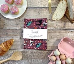 Whippet Print Tea Towel