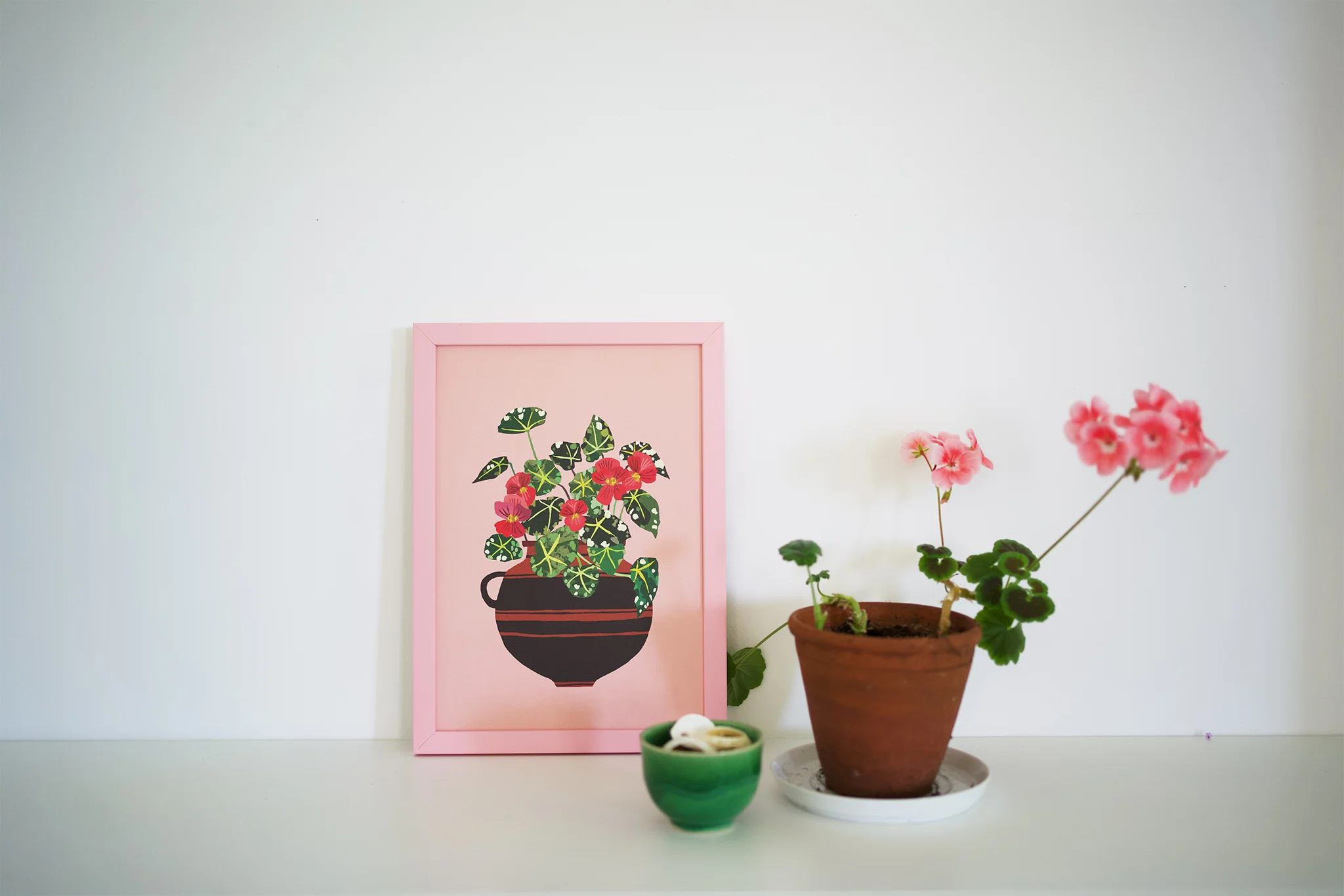 Begonia A4 Art Print 2 Begonia A4 Art Print - Image 2