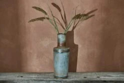 Bennu Large Bottle Vase – Aged Zinc