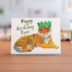 Happy Birthday Tiger Card 6 Happy Birthday Tiger Card -Household Decoration Shop BirthdayTiger card A6 landscape Rosie Webb3