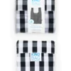 Reusable Medium Shopping Bag – Gingham Black And White Check