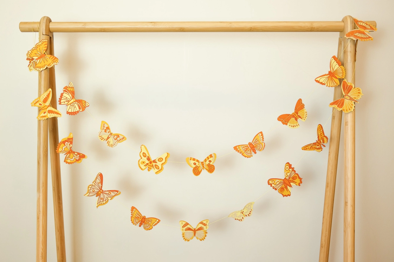 British Butterfly Garland – 3 Metres Long 1 British Butterfly Garland – 3 Metres Long