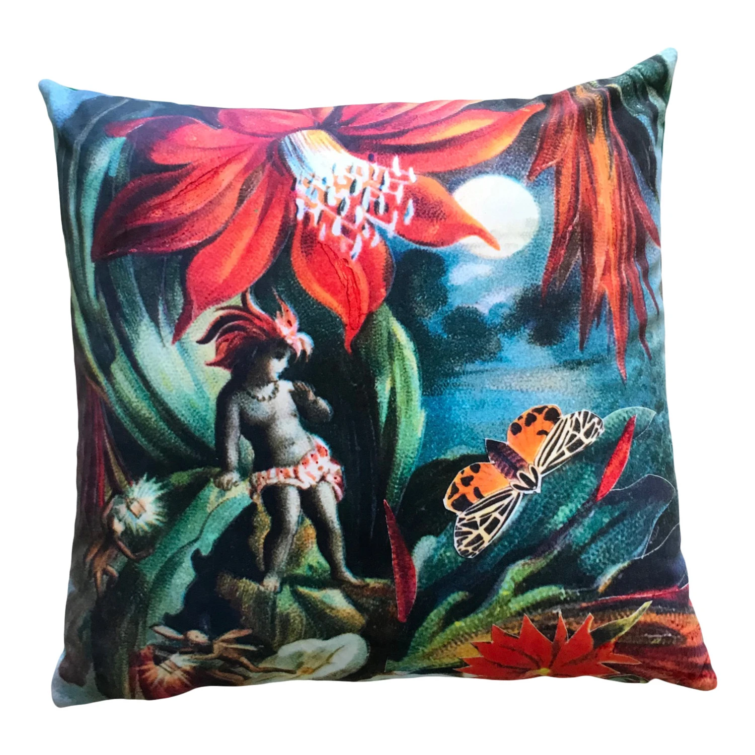 Large Velvet Cactus Fairy Cushion 2 Large Velvet Cactus Fairy Cushion - Image 2
