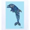 Dolphin Doodle Art Print