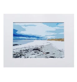 Silver Sands Shoreline Mounted Print