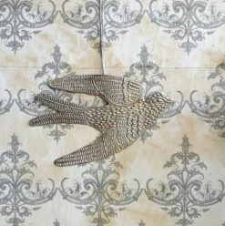 Hanging Swallow Decoration – Antique Silver