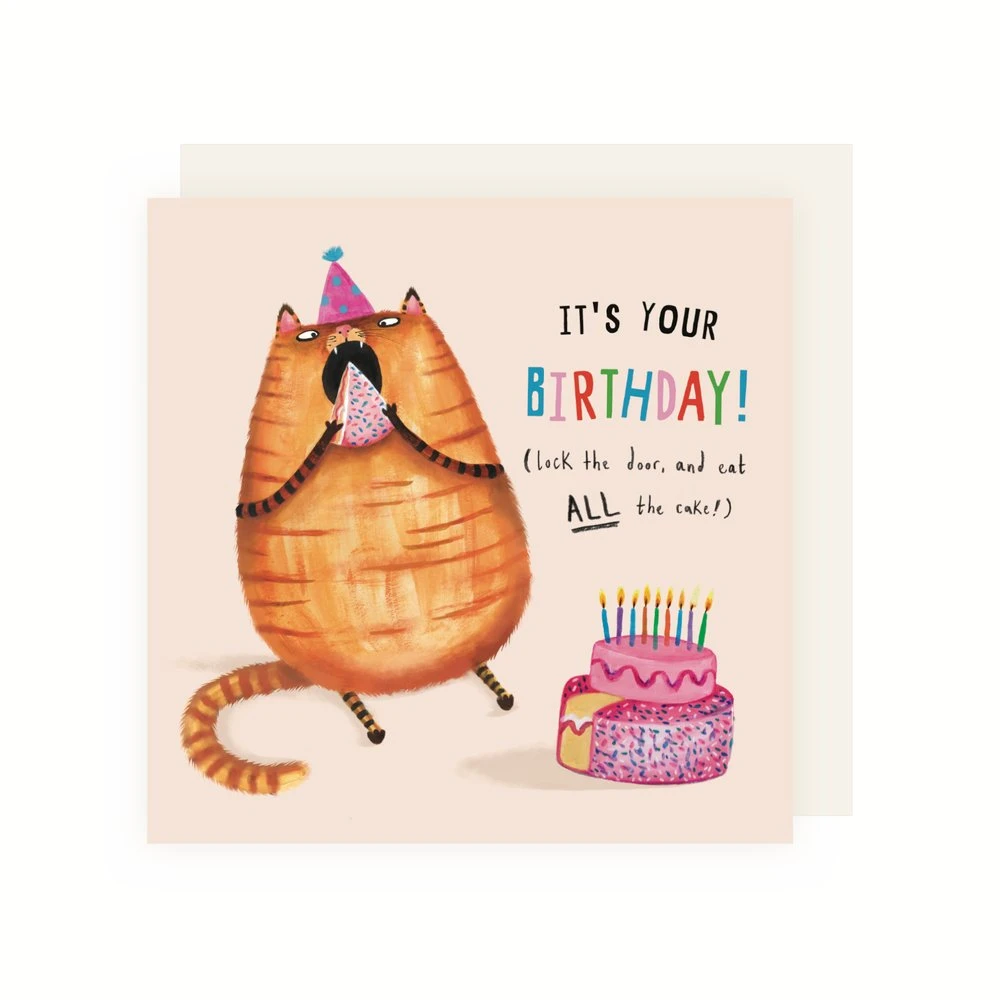Eat All The Cake Birthday Card 1 Eat All The Cake Birthday Card