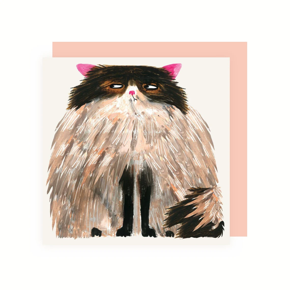 Powder Puff Cat Card 1 Powder Puff Cat Card
