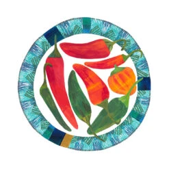 Chillies Little Plate Art Print
