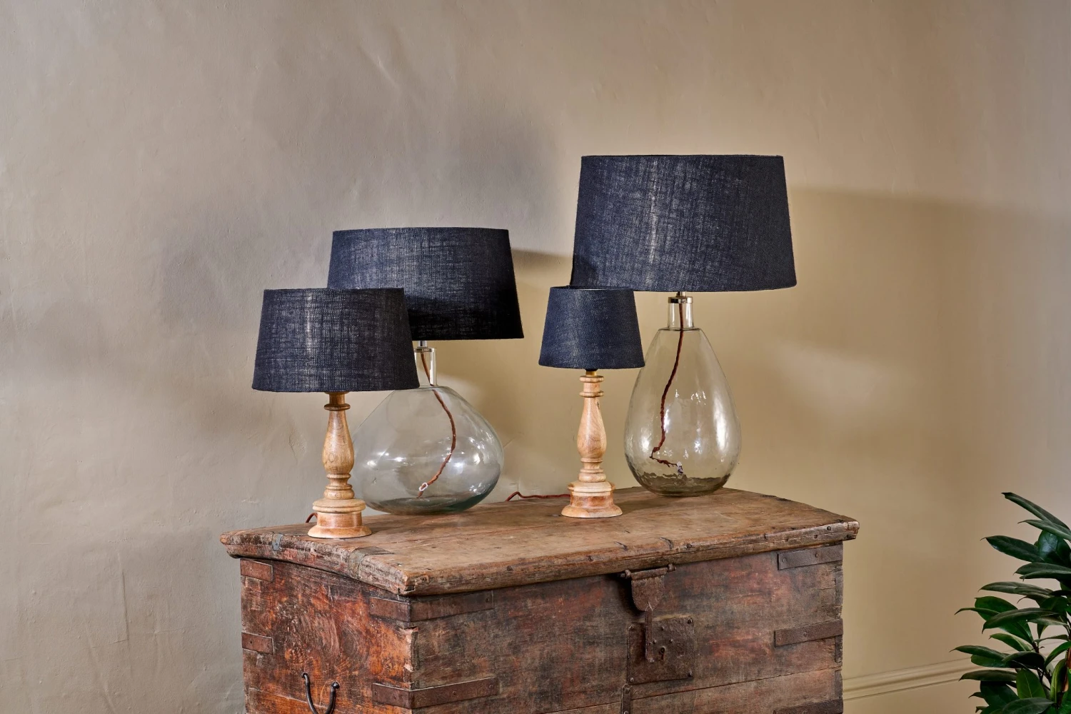 Dia Jute Ink Lampshade – Small 2 Dia Jute Ink Lampshade – Small - Image 2