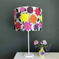Dahlia Lampshade – 20cm 7 Dahlia Lampshade – 20cm -Household Decoration Shop Dahlia lamp Shade 20cm Alison Bick lifestyle3