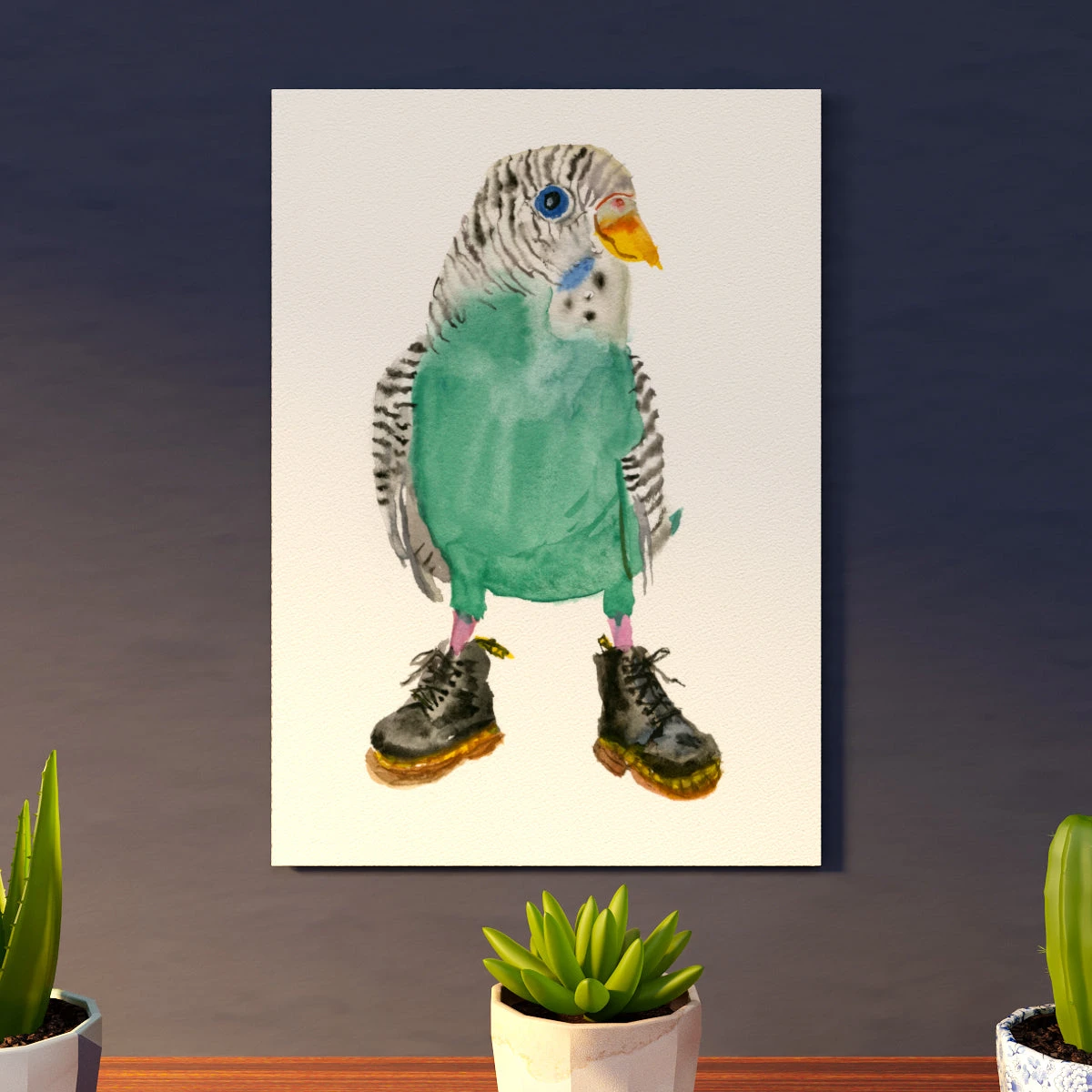 Dr Budgie 2 Art Print 3 Dr Budgie 2 Art Print - Image 3