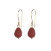Egyptian Red Drop Earrings