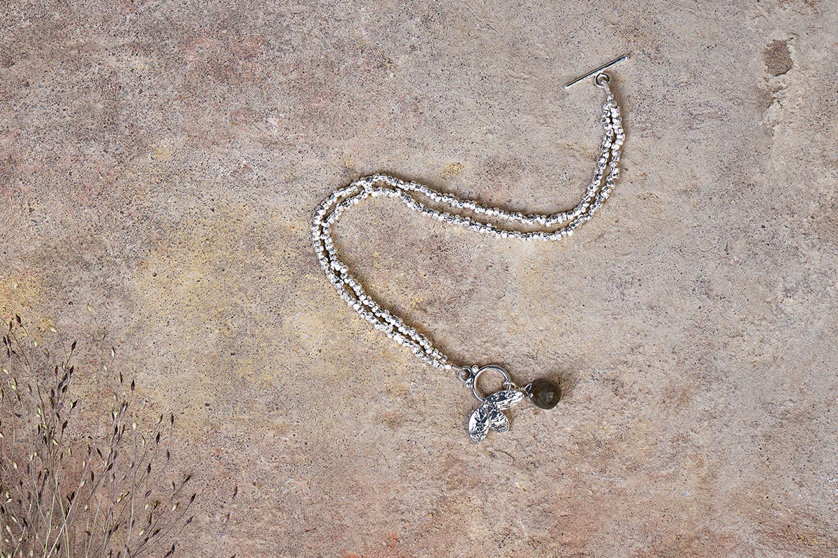 Elina Labradorite Bracelet – Silver 3 Elina Labradorite Bracelet – Silver - Image 3