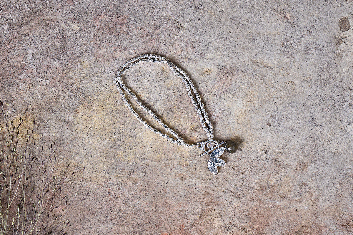 Elina Labradorite Bracelet – Silver 2 Elina Labradorite Bracelet – Silver - Image 2