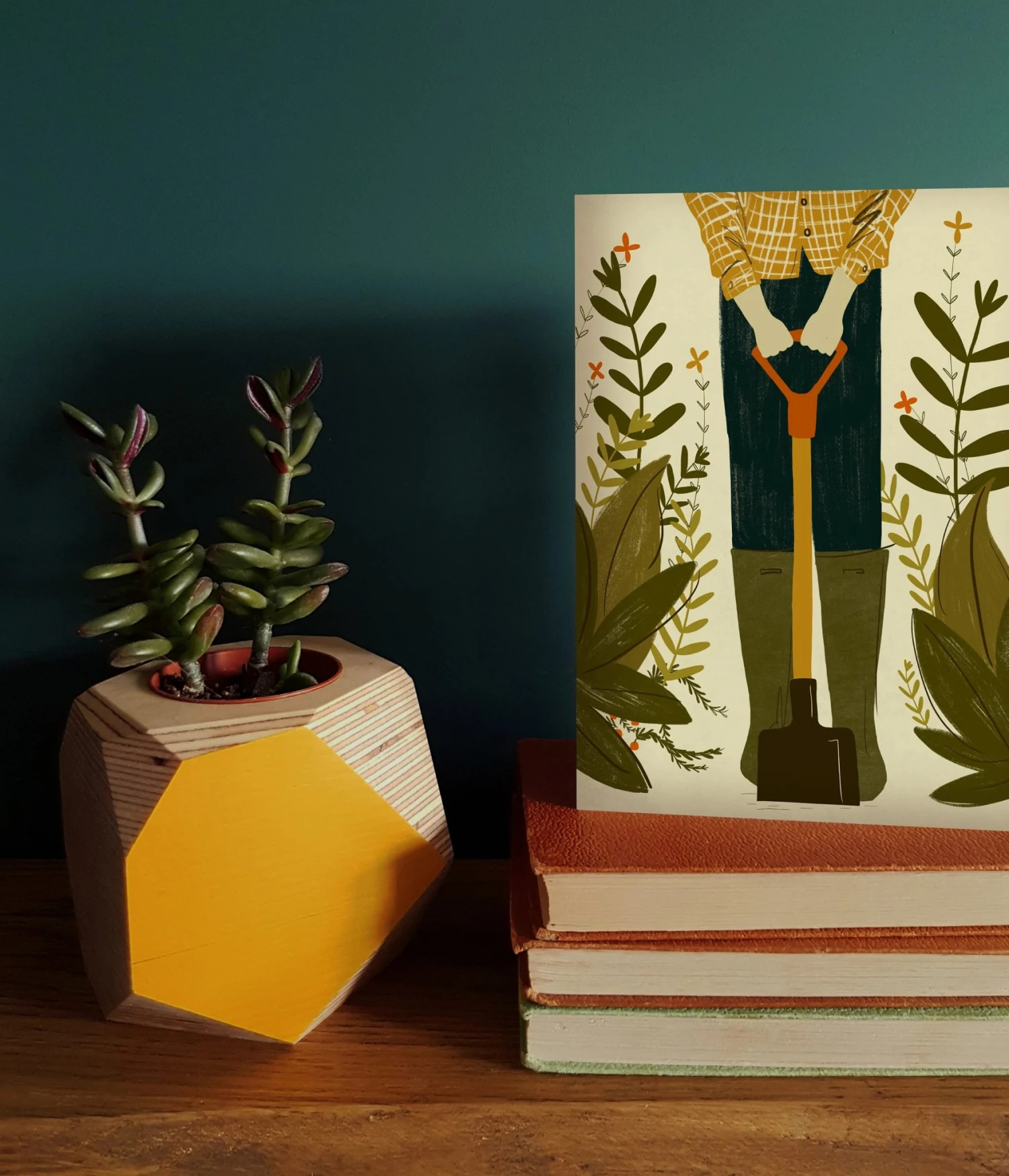 Gardener Man Greetings Card 2 Gardener Man Greetings Card - Image 2