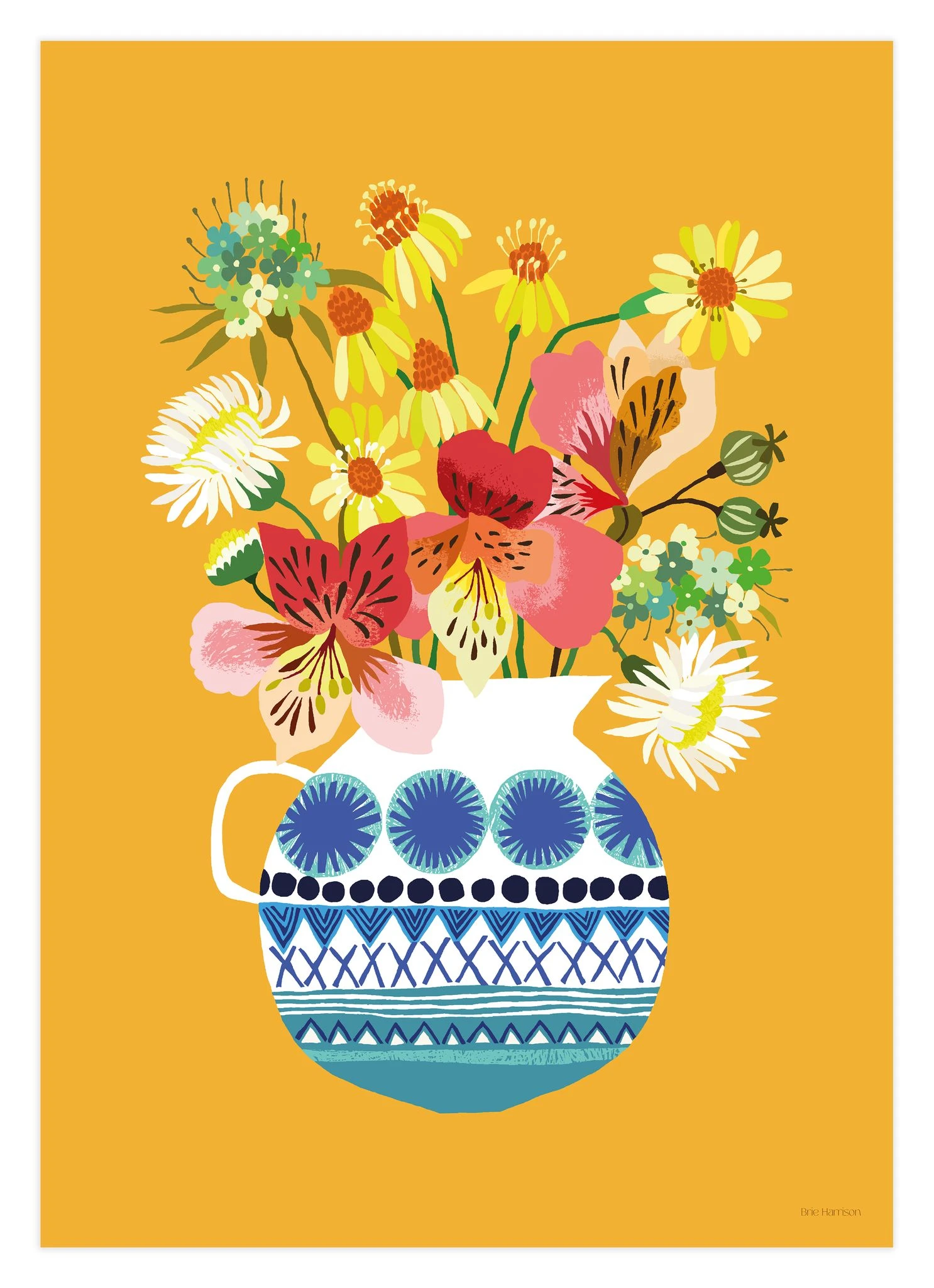 Festival Of Flowers A4 Art Print 1 Festival Of Flowers A4 Art Print