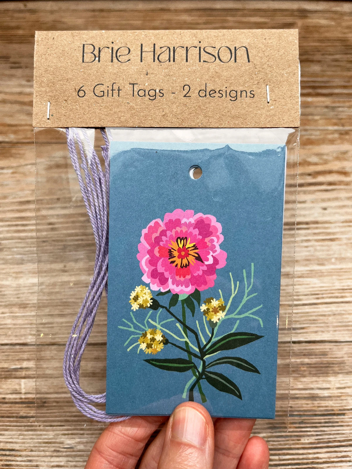 Fleurs Gift Tags Pack Of 6 2 Fleurs Gift Tags Pack Of 6 - Image 2