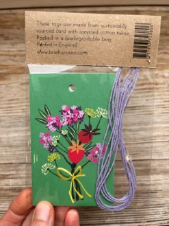 Fleurs Gift Tags Pack Of 6 6 Fleurs Gift Tags Pack Of 6 -Household Decoration Shop Fleurs gift tag pack brie harrison 3