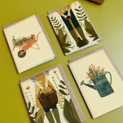 Gardening Mini Notecard Set – Pack Of 8 Cards -Household Decoration Shop Gardening Mini Notecard Set 2 Packaging Emy Lou Holmes3