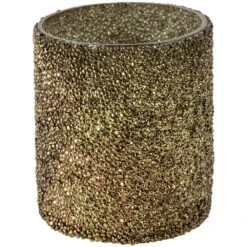 Antique Green Mosaic Votive