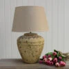 Ceramic Marius Lamp With Taupe Shade