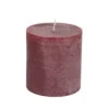 Rustic Pillar Candle Plum 7cm