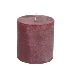 Rustic Pillar Candle Plum 7cm