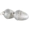 Small Antique Silver Acorn Decorations – Set Of 2