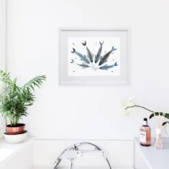 Narwhal Pick Up Sticks – Sea Creature Art Print -Household Decoration Shop Hattie Buckwell Narwhal Pick Up Sticks Art Print Wall