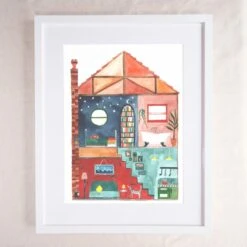 Two Up Two Down – Cosy Home Art Print