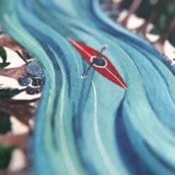 Kayak A4 Art Print 6 Kayak A4 Art Print -Household Decoration Shop Hattie Buckwell Kayak Art Print Close