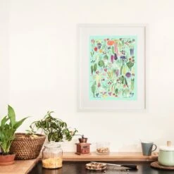 Named Fruit And Veg Art Print 6 Named Fruit And Veg Art Print -Household Decoration Shop Hattie Buckwell Named Fruit Veg Art Print Framed Lifestyle