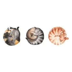 Cat Napping Trio – Sleeping Cats Art Print