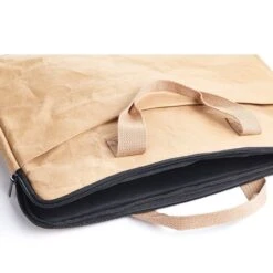 Paper Leather Laptop Case – Tan -Household Decoration Shop Hayashi Laptop Case Tan Cutout Open PLA1003