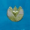 Mexican Heart With Wings Decoration – Gold