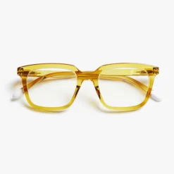 Holly Ecru Glossy – Blue Light Reading Glasses Unisex