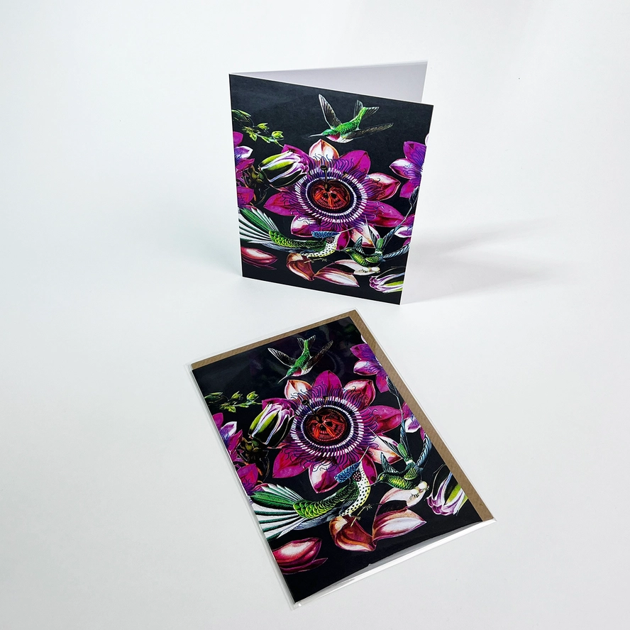 Hummingbirds Greeting Card 2 Hummingbirds Greeting Card - Image 2