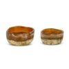 Janka Glass Tealights – Amber – Set Of 2